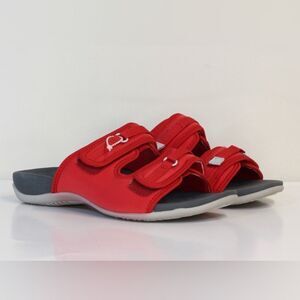 Vionic Womens Sarah Red Sandals Size 7 Medium (B, M) (2207398)